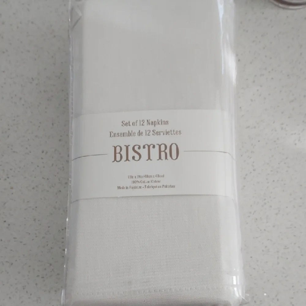 NEW Set 12 Dinner Napkins Cotton 19